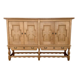 Vintage Danish Oak Sideboard by Henning Kjærnulf, 1960s For Sale