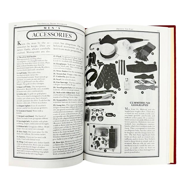 Red The Official Preppy Handbook by Lisa Birnbach 1980 Gift Edition With Case For Sale - Image 8 of 13