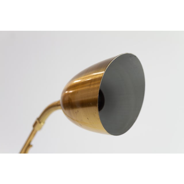 Metal Swedish Brass Table Lamp, 1950s For Sale - Image 7 of 18