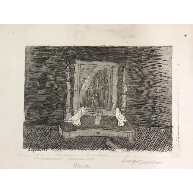 La Provincia Dimenticata - Etching by Luigi Bartolini - 1958 1958 For Sale