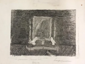 La Provincia Dimenticata - Etching by Luigi Bartolini - 1958 1958