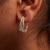 Early 21st Century 14K Tri-Toned Gold 1/3 Cttw Diamond Triple Hoop Earrings (I-J Color, I2-I3 Clarity) - 22 MM For Sale - Image 5 of 6