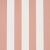 Schumacher Emma Stripe Wallpaper In Coral For Sale
