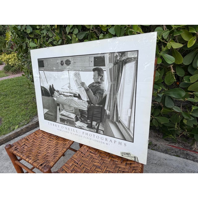 Vintage Terry O’Neill Photograph of Clint Eastwood on the Set of Joe Kidd, Framed Exhibition Poster For Sale In Naples, FL - Image 6 of 12