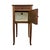 Brown Antique Marble-Top Wooden Nightstand / Bedside Cabinet With Porcelain Interior & Inlaid Accent. For Sale - Image 8 of 10