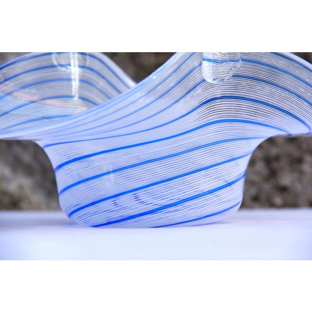 Large Mid-Century Murano Glass Cestino Basket, Italy, 1960s For Sale - Image 6 of 7