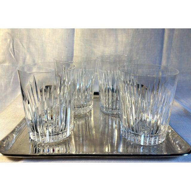 Contemporary Waterford "Eileen" Cut Crystal Double Old Fashioned Glasses--Set of Four For Sale - Image 3 of 4