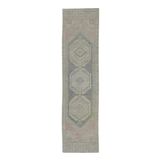 Turkish Oushak Rug 2'10" x 11' #19418 For Sale