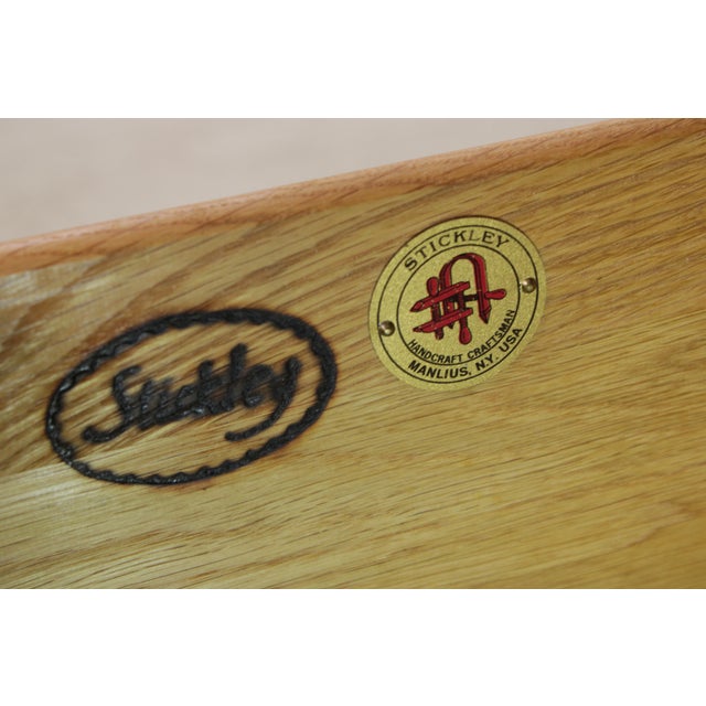 Stickley Cherry 21st Century Two Drawer Inlaid Nightstand For Sale - Image 15 of 17