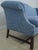 Hancock & Moore Hancock & Moore Chippendale Style Blue Damask Sofa For Sale - Image 4 of 18
