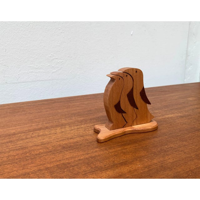 Vintage Wooden Penguin Sculpture, Set of 3 For Sale - Image 14 of 18