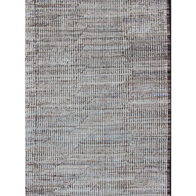 2020s Modern Afghanistan Rug in Neutral Tones With Subdued Design For Sale - Image 5 of 12