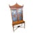 Early 20th Century Sheraton-Style Painted Glass Display Cabinet on Stand – 2 Piece For Sale