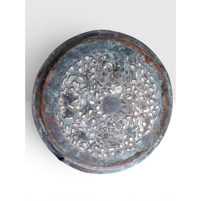 19th Century Dated Persian Qajar Tinned Copper Ewer Ablution Basin Set, Dated 1878. A complete two-piece Islamic ablution...