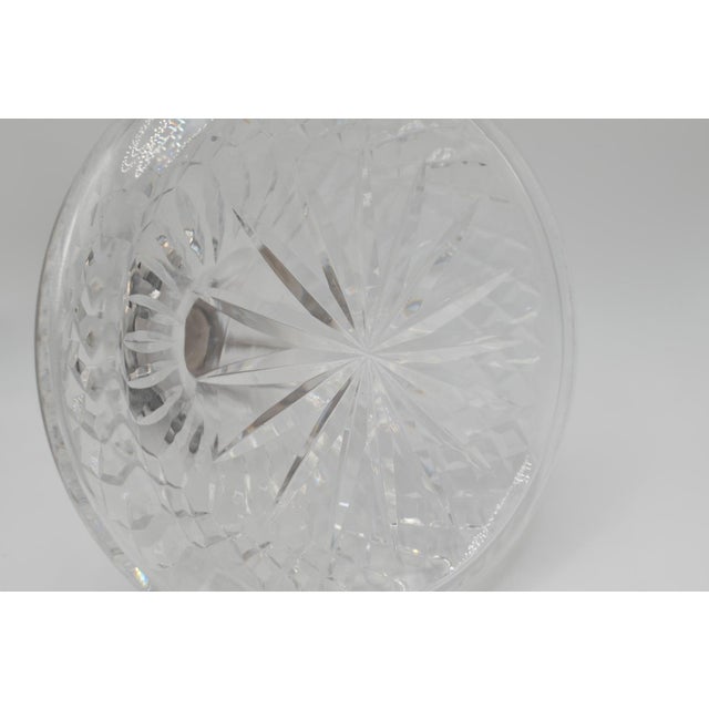 1920s Irish Cut Crystal Decanter With Sterling Silver Collar For Sale - Image 10 of 14