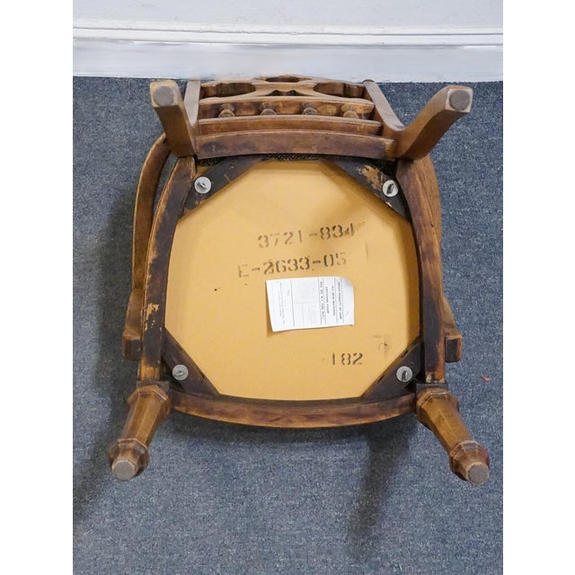 Thomasville Furniture Legendary Collection Spanish Mediterranean Style Dining Arm Chair 3721-834 For Sale - Image 9 of 10