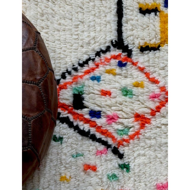 2020s Modern Playful Azilal Wool Rug - 8.3 X 5.2 Ft For Sale - Image 5 of 7