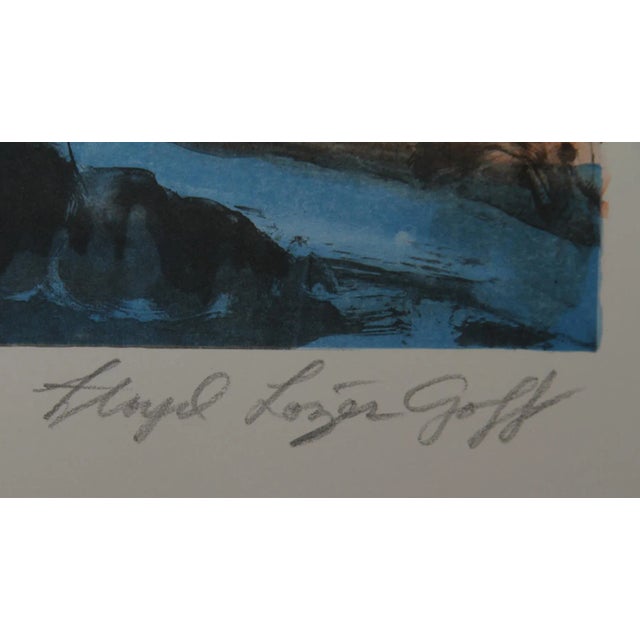 Artist: Lloyd Lozes Goff, American (1918 - 1982) Title: Notre Dame Year: 1979 Medium: Lithograph, Signed and Numbered in...