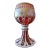 Antique Bohemian Glass Overlay Moser Ruby Centerpiece For Sale