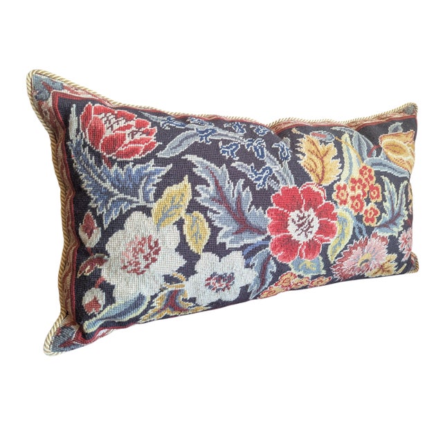 Orvieto Floral Tapestry Needlepoint Decorative Pillow For Sale - Image 14 of 17