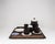 Brutalist Tête-À-Tête for Two on Wooden Tray from Doverstone & Fürstenberg, 1960s, Set of 12 For Sale - Image 4 of 17