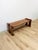 Farmhouse Handmade Rustic Coastal Pine Bench, Walnut Stained Wood, Farmhouse, Primitive For Sale - Image 3 of 10
