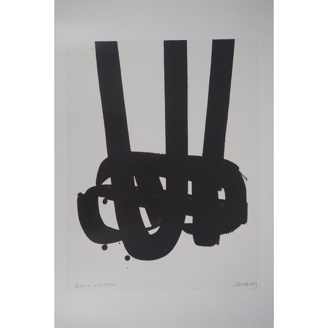 Pierre Soulages, Lithograph No. 29, Lithograph For Sale - Image 7 of 7