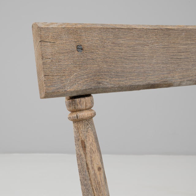 20th Century French Wooden Chair With Upholstered Cushion For Sale - Image 12 of 18