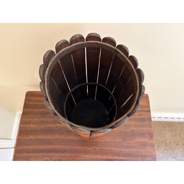 1970s Bamboo Umbrella Stand in the Palm Beach Tradition For Sale - Image 9 of 12