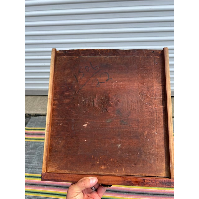 A Hepplewhite Cherry Tapered Leg One Drawer Side Table, Pennsylvania, Circa 1800 For Sale - Image 12 of 12