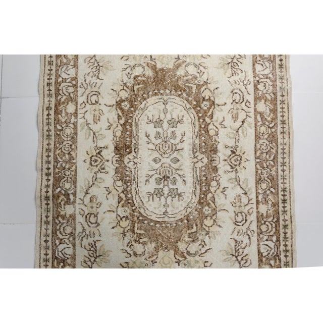 Mid 20th Century Geometric Anatolian Wool Carpet For Sale - Image 10 of 10