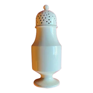 Antique 18th Century English George III Creamware Urn Shaped Muffineer or Sugar Shaker