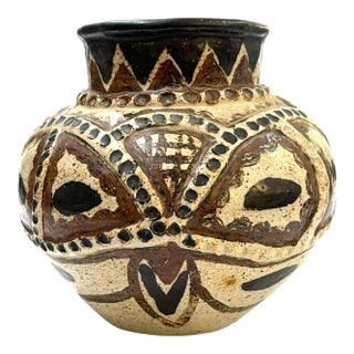 1970's South African Rorke's Drift Stoneware Pottery by Mirriam Rhumaro For Sale