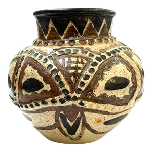 1970's South African Rorke's Drift Stoneware Pottery by Mirriam Rhumaro
