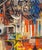 Wosene Worke Kosrof (Ethiopian, b. 1950), "Freedom Call", Mixed Media on Goat Skin, 1992, signed lower right, signed,...
