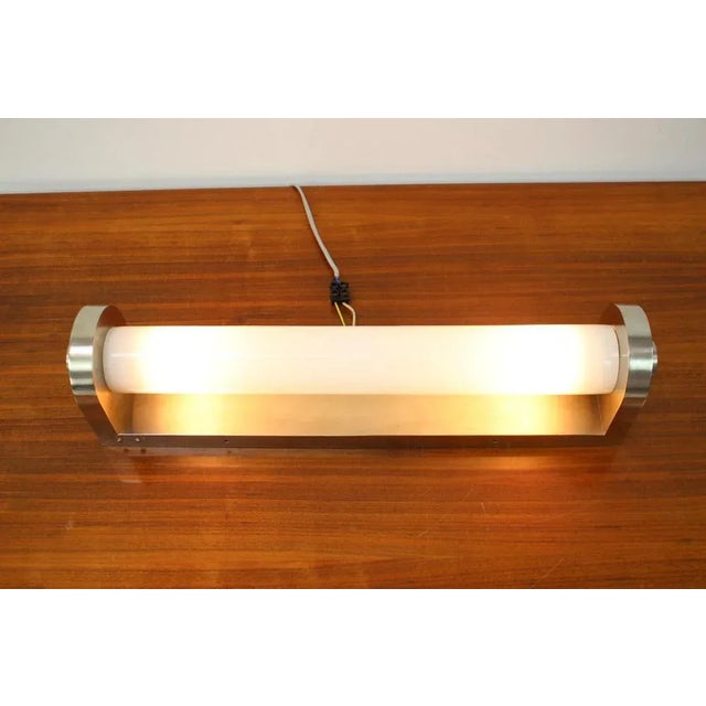 Silver Large Bauhaus Functionalist Table or Wall Lamp, 1930s For Sale - Image 8 of 10