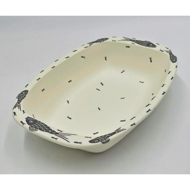 Vintage Emilia Castillo Porcelain & Pure Silver Serving Bowl, Mexican Modern For Sale In Los Angeles - Image 6 of 18