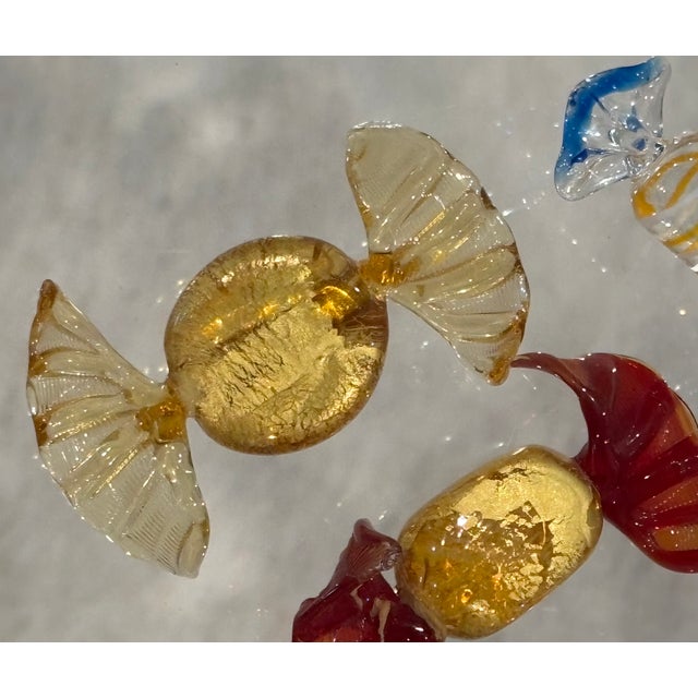 Mid 20th Century Vintage Murano Style Blown Glass Candies, Set of 5 For Sale - Image 5 of 15