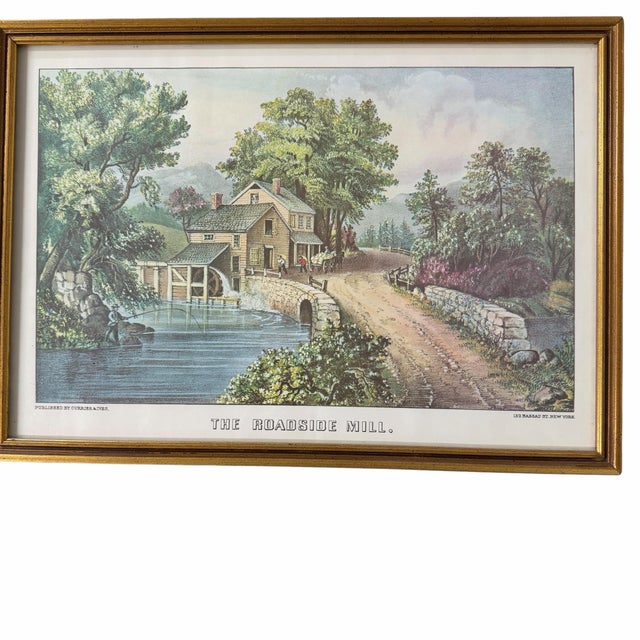 Late 20th Century Vintage Currier & Ives American Homestead Prints - Set of 4 For Sale - Image 5 of 6