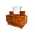 Art Deco Walnut Burl Sideboard with Mirror, 1980s For Sale - Image 4 of 8