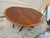 Brown Baker Furniture Georgian Style Banded Wood Pedestal Extension Oval Dining Table With Leaf For Sale - Image 8 of 18