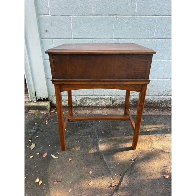 Antique Victorian Style Burled Wood Spool Table For Sale - Image 11 of 14