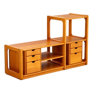 1970s Hi-Fi Record Shelf in Solid Teak For Sale