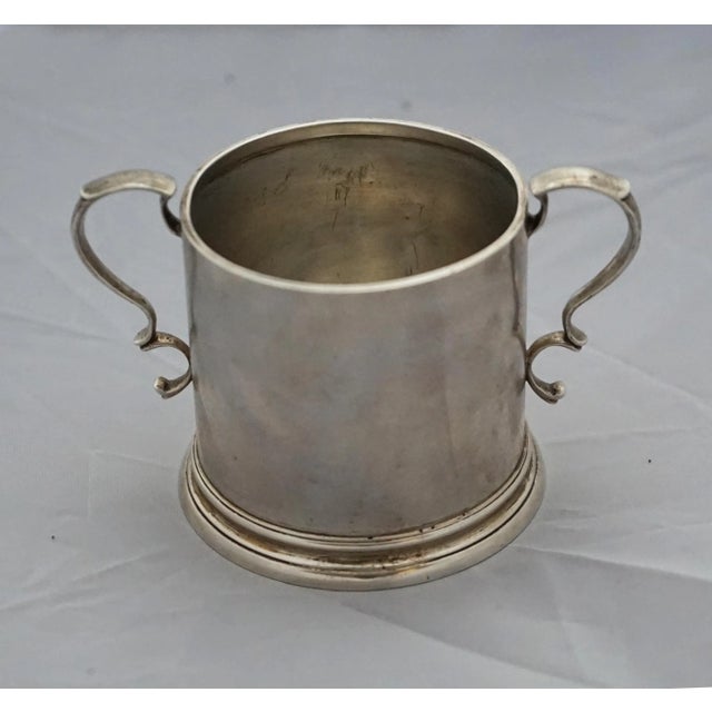 Traditional Antique Sterling Silver Childs Baby Cup For Sale - Image 3 of 3