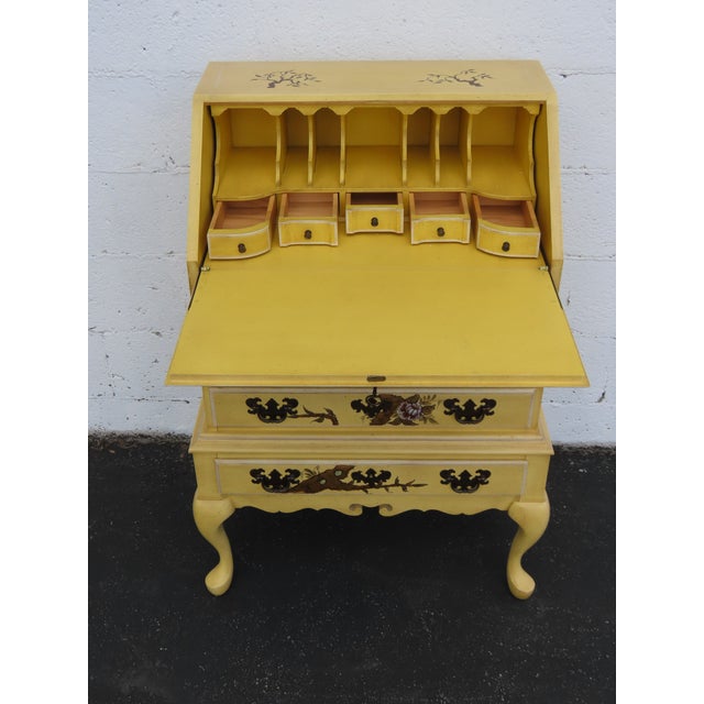 French Hand Painted Small Secretary Desk 6887 For Sale - Image 16 of 17
