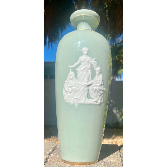 Early 20th Century Antique Royal Rudolstadt 12.75” Porcelain Vase For Sale - Image 5 of 8