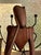 Late 20th Century Vintage Ghanaian Hand-Carved Wood Abstract Seated Figure Sculpture For Sale - Image 5 of 10