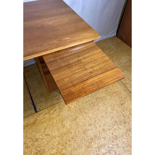 Brown Mid-Century Danish Teak Desk, 1960s For Sale - Image 8 of 14