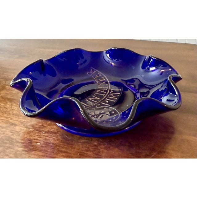 Early 20th Century Early 20th Century Fenton Art Glass “Mountaineer Spirit” Collectible Bowl For Sale - Image 5 of 12