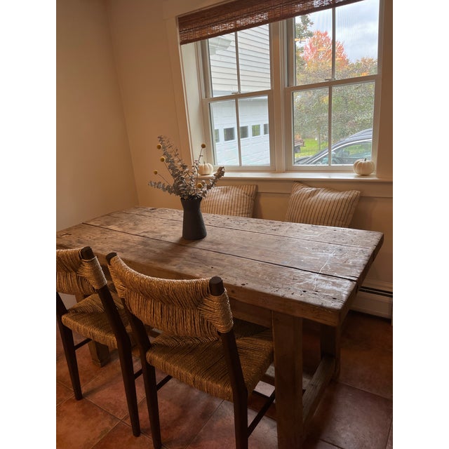 Petit French Farm Table. Beautiful vintage handmade piece.